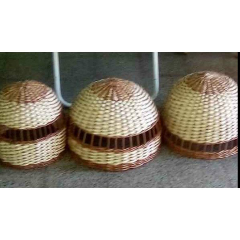 lampara 40x40 tejida y caladas